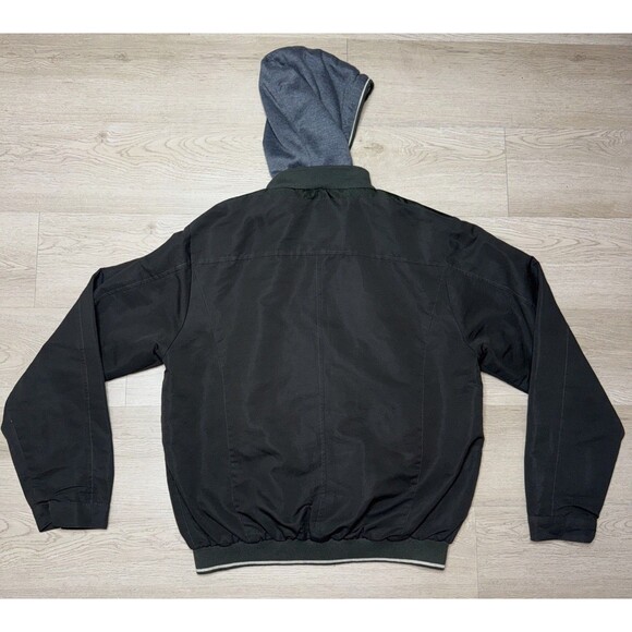 J. Whistler Winter Jacket L Detachable Hood Puffer Green Bomber Mountain Ski - Picture 9 of 10